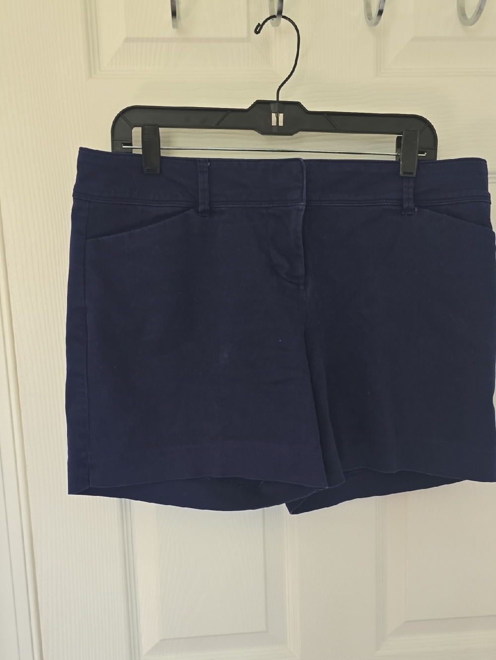 The Limited Women’s Navy Blue Cotton Blend Shorts